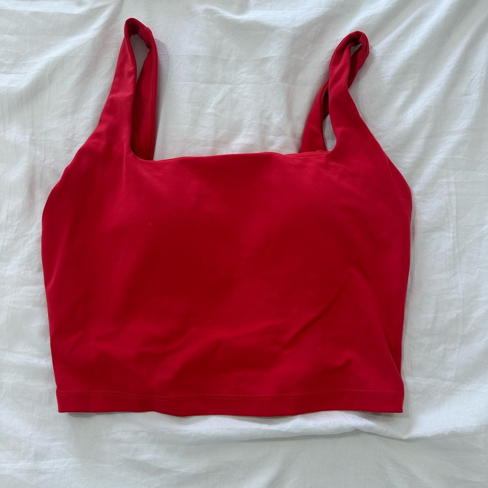 CRZ YOGA RED TANK TOP